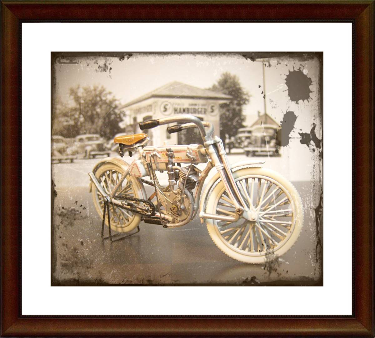 FRANKLIN MINT フランクリンミント 1/24 Harley クラシック レトロ 懐古 昔 ハーレー 第1号 初号機 1907 原動機付自転車 バイク オートバイ_画像8