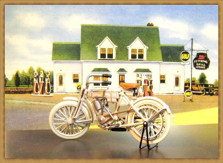 FRANKLIN MINT フランクリンミント 1/24 Harley クラシック レトロ 懐古 昔 ハーレー 第1号 初号機 1907 原動機付自転車 バイク オートバイ_画像3