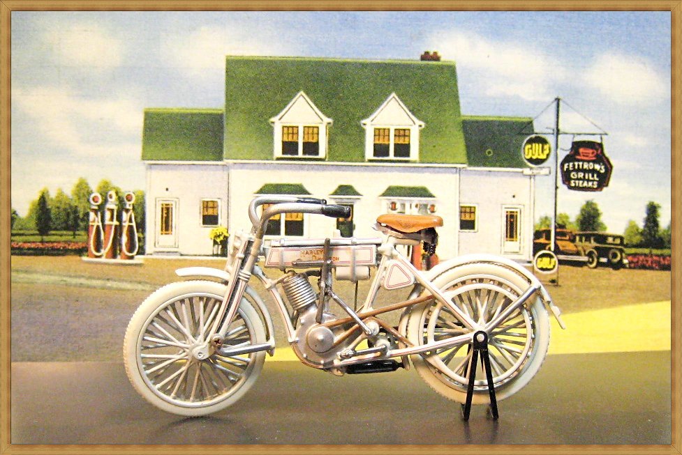 FRANKLIN MINT フランクリンミント 1/24 Harley クラシック レトロ 懐古 昔 ハーレー 第1号 初号機 1907 原動機付自転車 バイク オートバイ_画像2