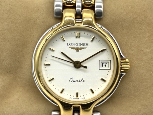 500円引きクーポン】 レディーズ LONGINES デイト 腕時計 美品