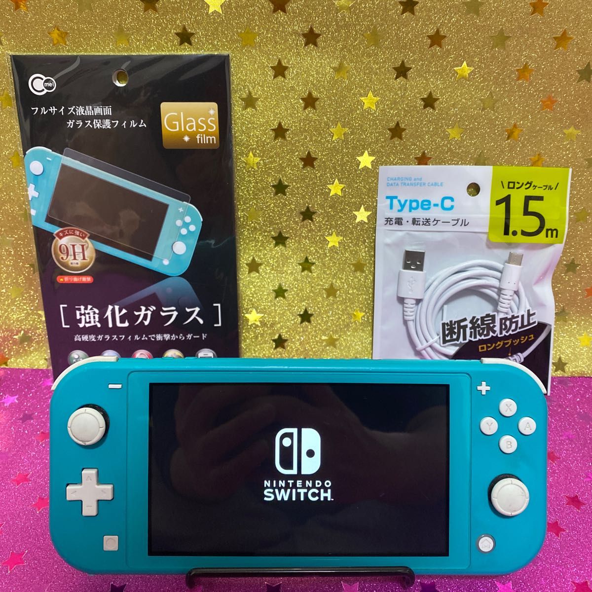 超美品!Nintendo switch lite　保護フィルム カバー付き