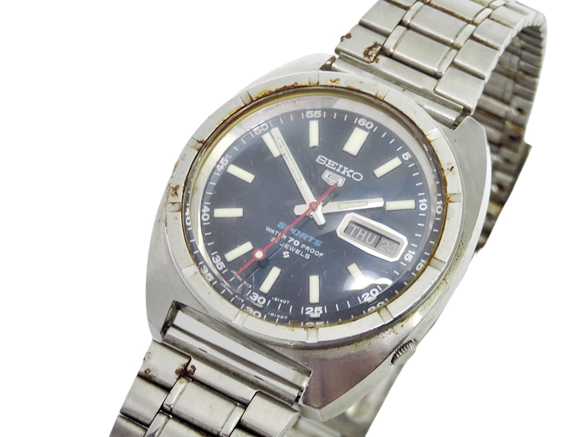 ヤフオク! - SEIKO 5 SPORTS 6119-8140 21石