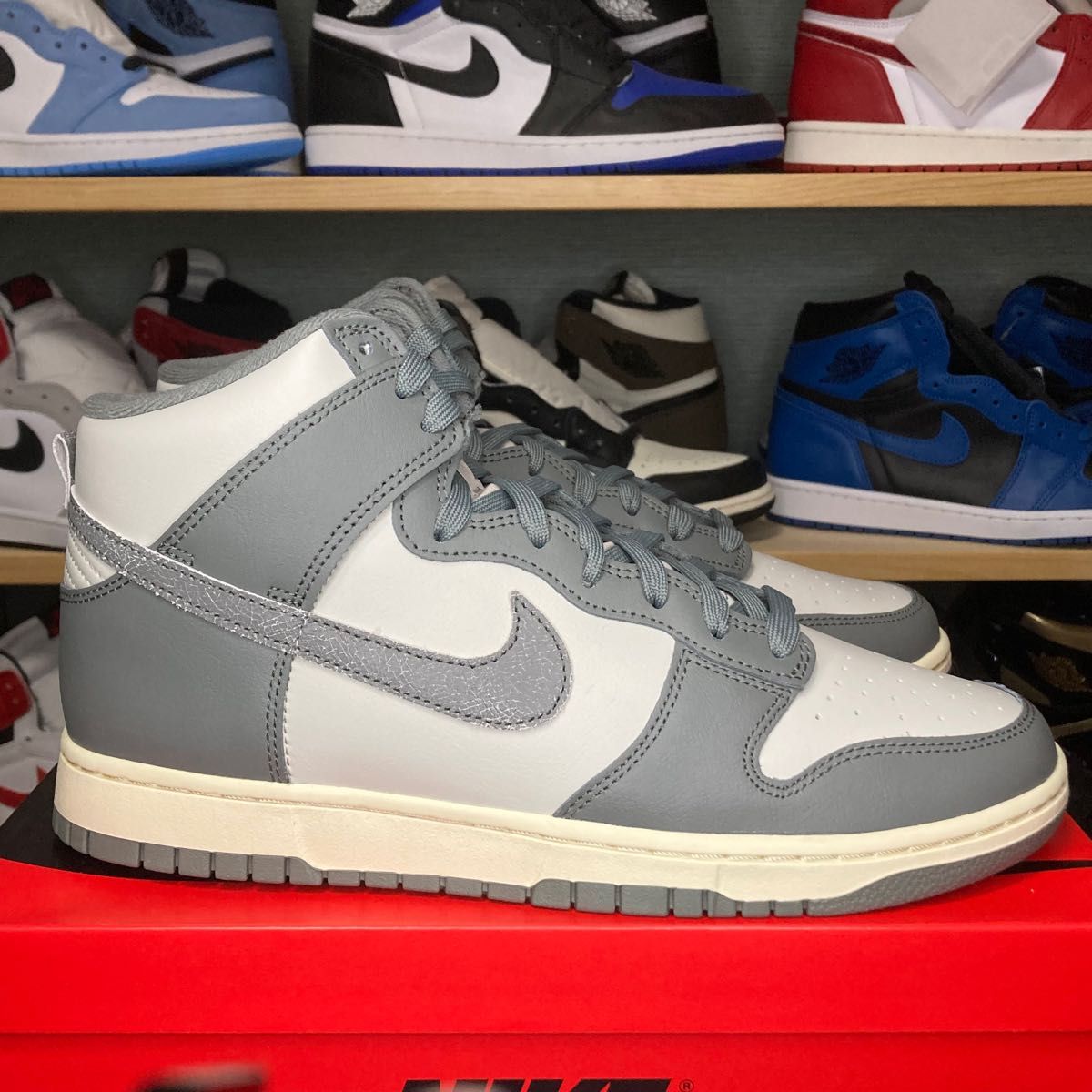 新品 NIKE DUNK HIGH RETRO 28㎝ ナイキ ダンク ハイ レトロ SE ヴィンテージ タンブルグレー レア