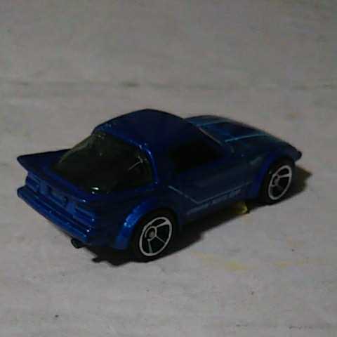 ミニカー ホットウィール Hot Wheels MAZDA マツダ RX7 SA22C ブルーメタリック 改造ベースに是非！ _画像2