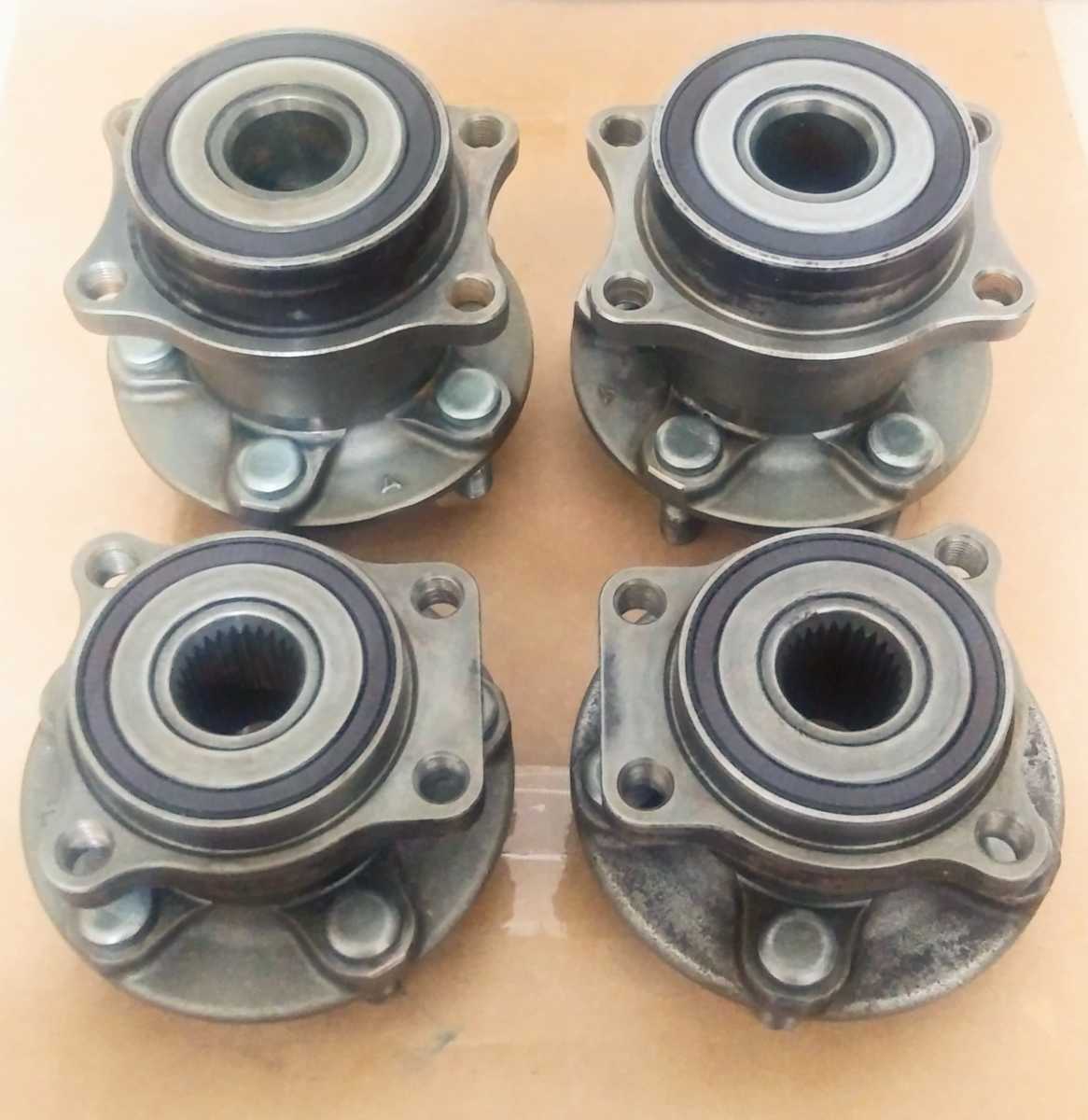 スバル車用 純正ハブベアリングAssy1台分 フロント(28373FG000) リヤ ...