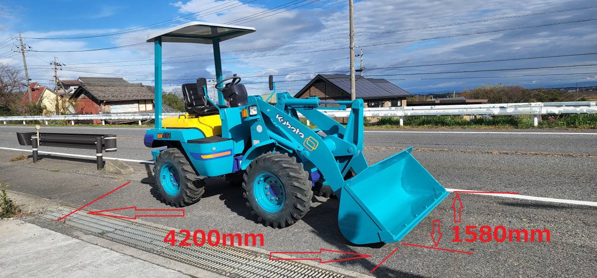 クボタ RA401 ☆Kubota RA 401ホイールローダー ☆タイヤショベル ☆ スキッドステアローダー ☆AT ☆4WD ☆216時間_画像1