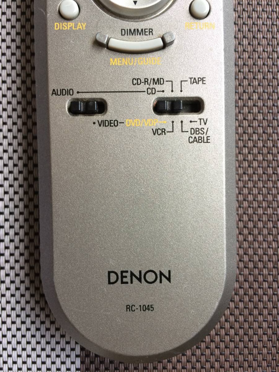 送料無料★DENON★デノン★純正★AVサラウンドアンプ★AVC-1930用リモコン★RC-1045★中古★動作品★返金保証あり