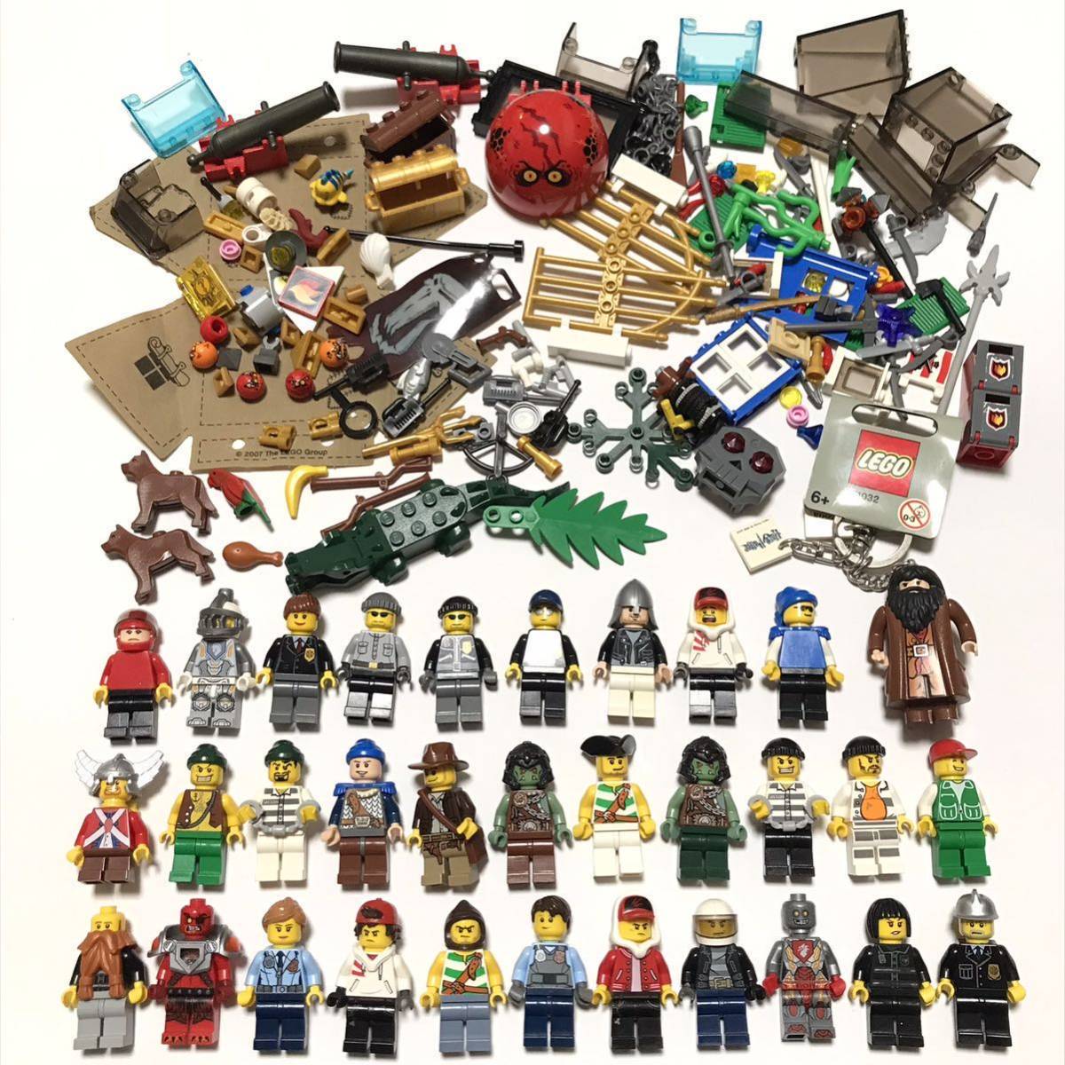 【現状品】 LEGO ブロック ミニフィグ フィグ 人形 動物 パーツ 大量セット まとめ 処分 / レゴ ジャンク