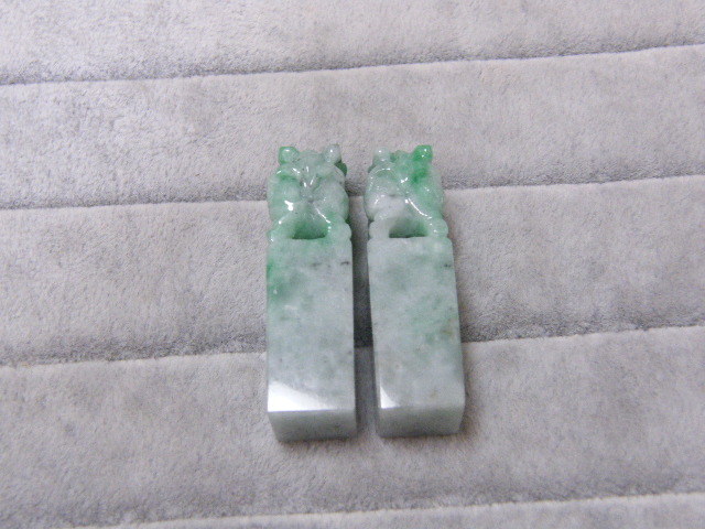 があります ヤフオク! 翡翠 彫刻 印鑑 置物 在庫処分 - 8016. 即決