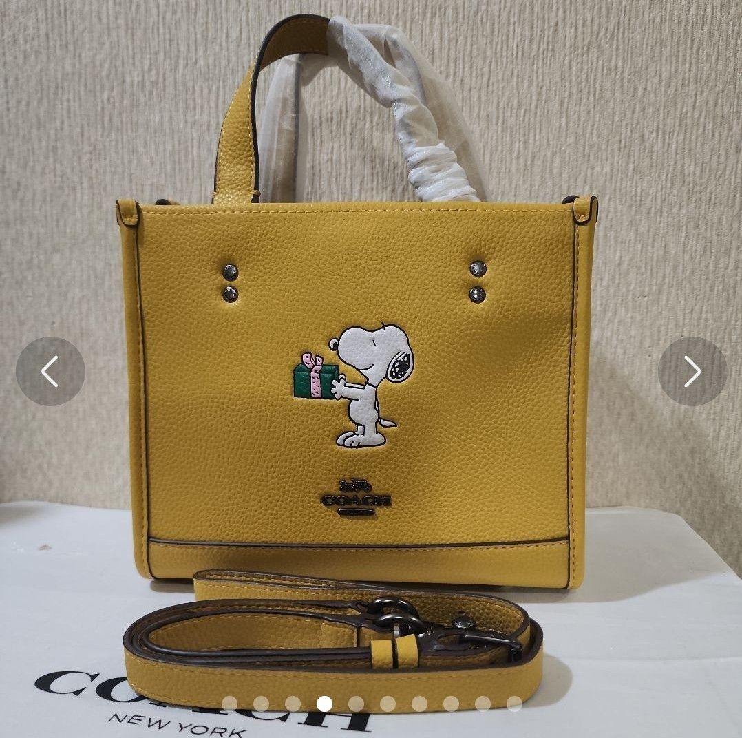 ☆COACH X PEANUTS☆デンプシー トート 22・スヌーピー レディース