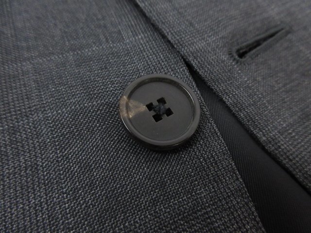 ■美品 【ルイヴィトン LOUIS VUITTON】 シングル 2ボタン スーツ (メンズ) size50 グレー系 チェック柄 イタリア製★27HR2158_画像7