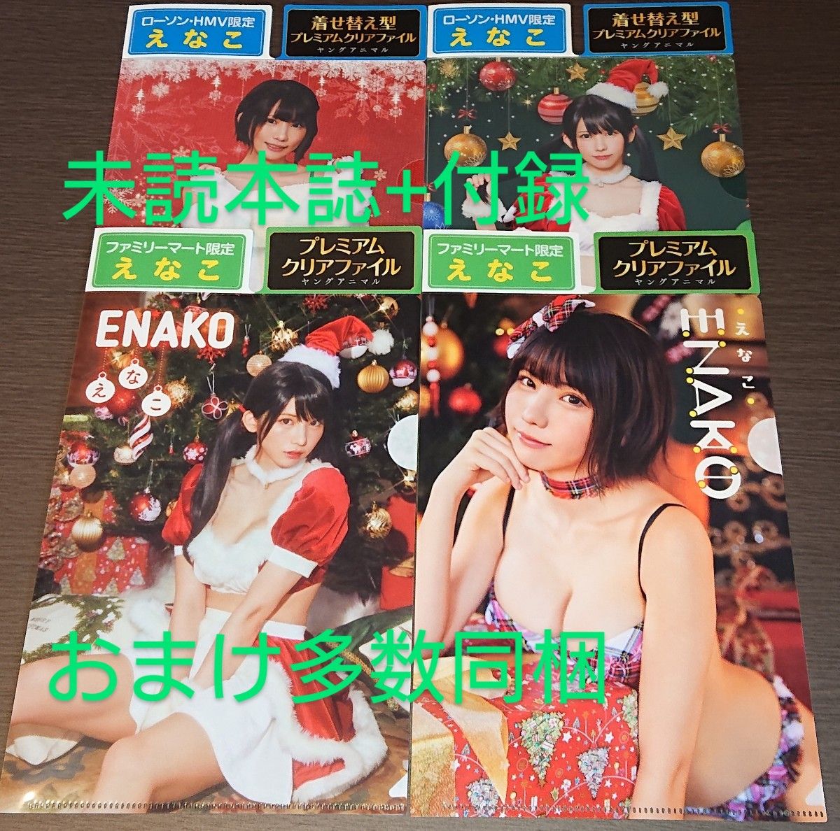 ヤングアニマル 2022年24号 えなこ限定クリアファイル 未読本誌 おまけ ポスター カレンダー DVD2枚
