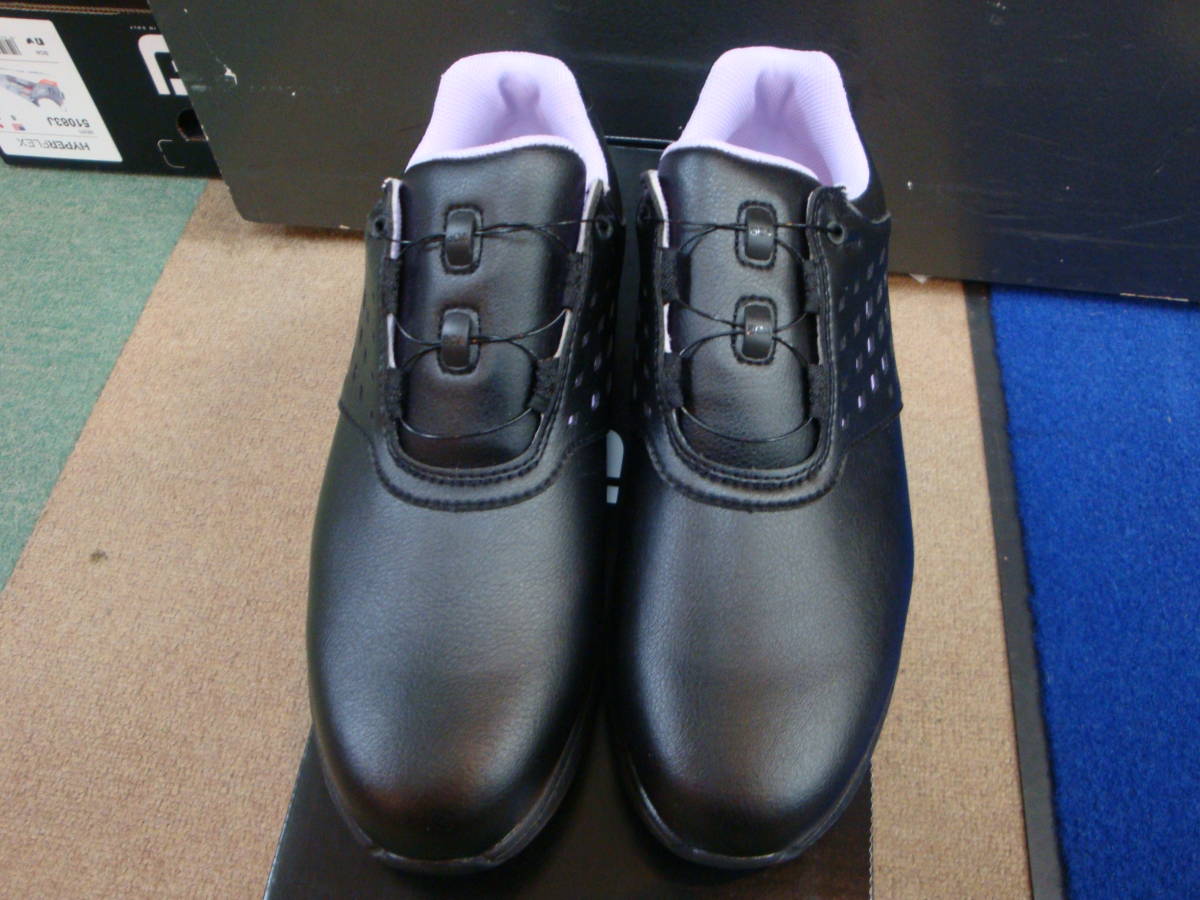 新品☆フットジョイ eComfort BOA 98616J 24.5㎝ Wide ブラック/パープル