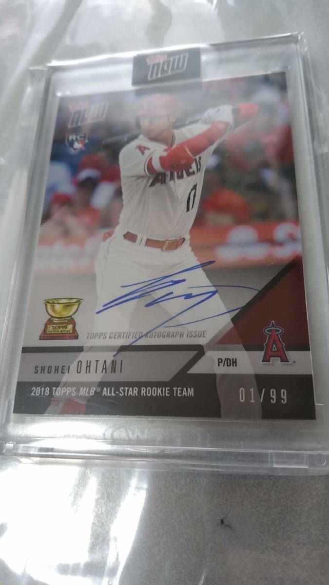 1円～☆1/99枚限定☆大谷翔平 直筆サイン RC☆Topps Now 2018 ルーキー