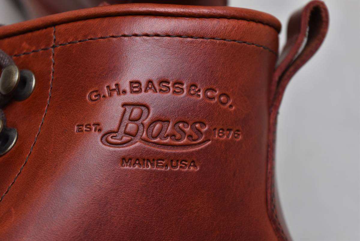 SALE!！ G.H BASS  ジーエイチバス SCOUT  6EYESレースアップ 茶 ワークブーツ ビブラムソール US8  26cm相当 未使用品の画像6