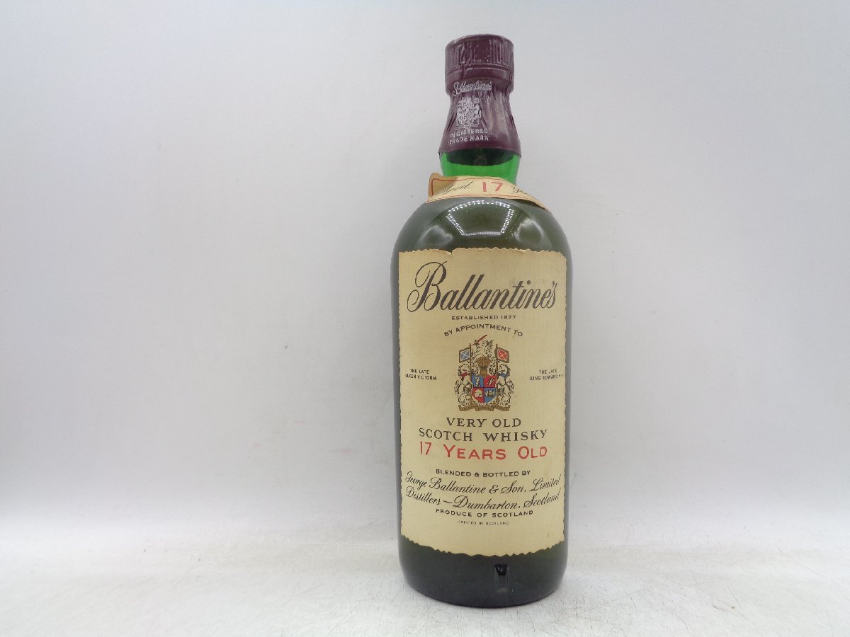 BALLANTINE'S 17年 VERY OLD バランタイン ベリー オールド 赤青旗 スコッチ ウイスキー 未開封 古酒 P6745
