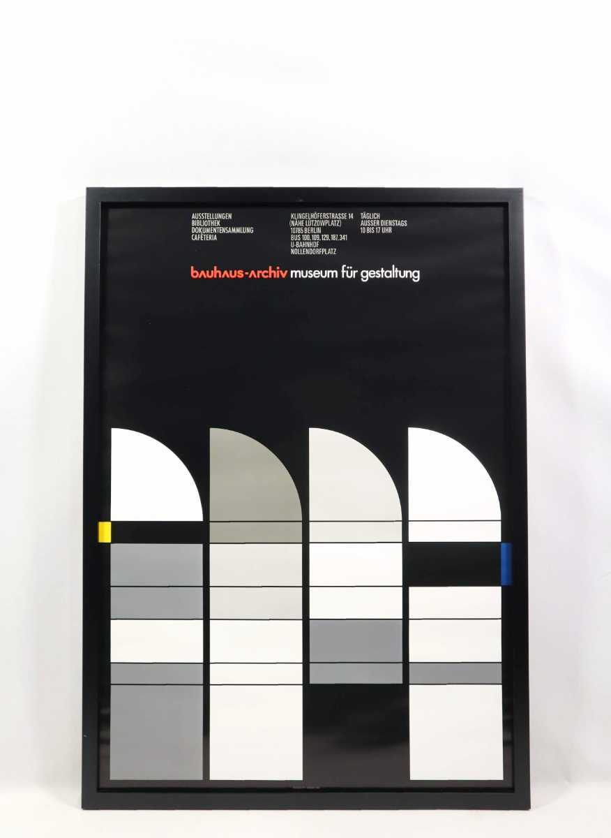 「バウハウス アーカイブ ミュージアム オブ デザイン」画寸 59.5×84cm 独ベルリン、バウハウス資料館のポスター 外観建物がモチーフ 6906