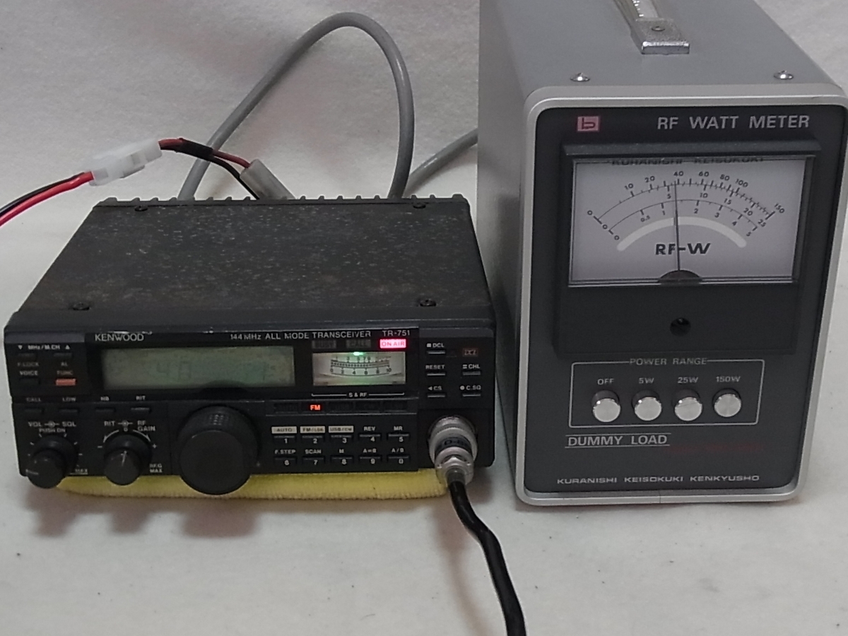 KENWOOD ケンウッド TR-751D 144MHzオールモード ハイパワー機 中古ジャンク品