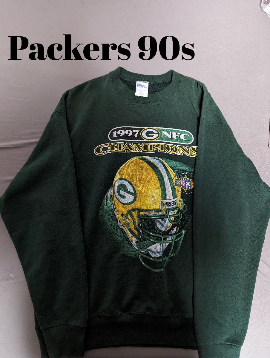 PRO LAYER NFL Packers 90s スウェットトレーナー USA製 緑 グリーン