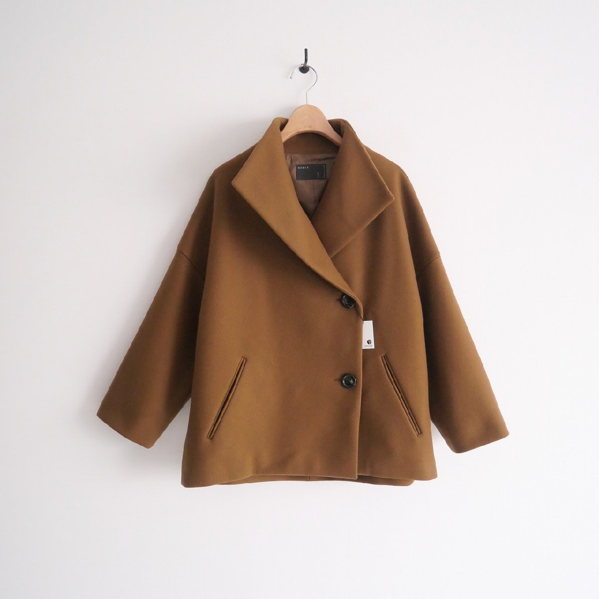 2020AW / NOBLE ノーブル / MANTECOオーバーショートコート 36 / 2211