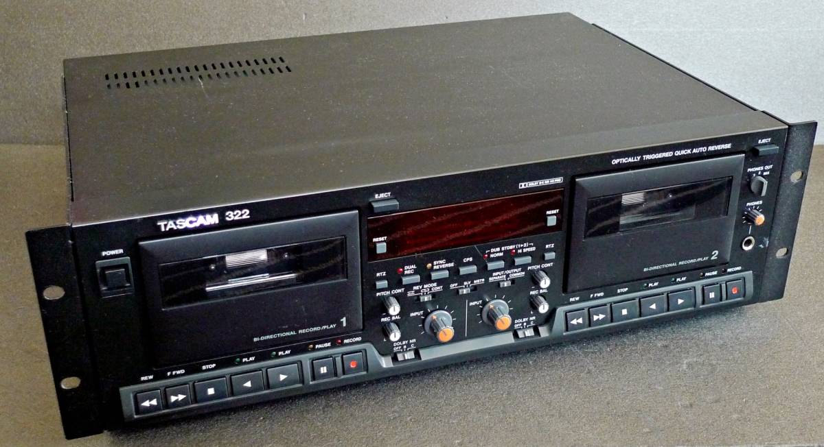 値引きする TASCAM 302 完全独立ダブル・カセットデッキ 美品！動作品