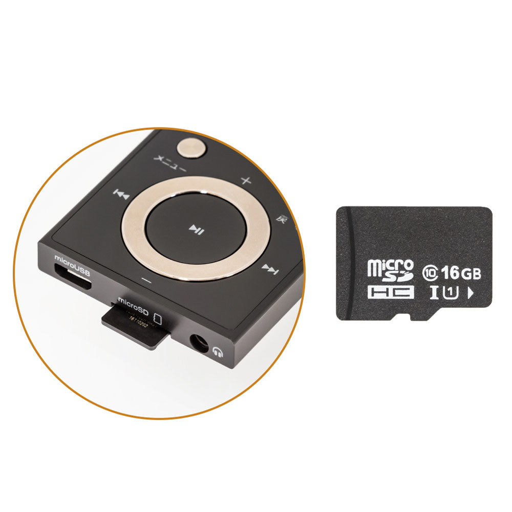 MP3プレーヤー Bluetooth4.1 microSD対応 FMラジオ/ボイスレコーダー搭載 16GB内蔵 ブラック グリーンハウス GH-KANABTS16-BK/2049_画像9