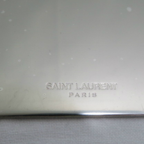 ★極美品★ サンローラン カード型ミラー レザーケース付き 黒 6