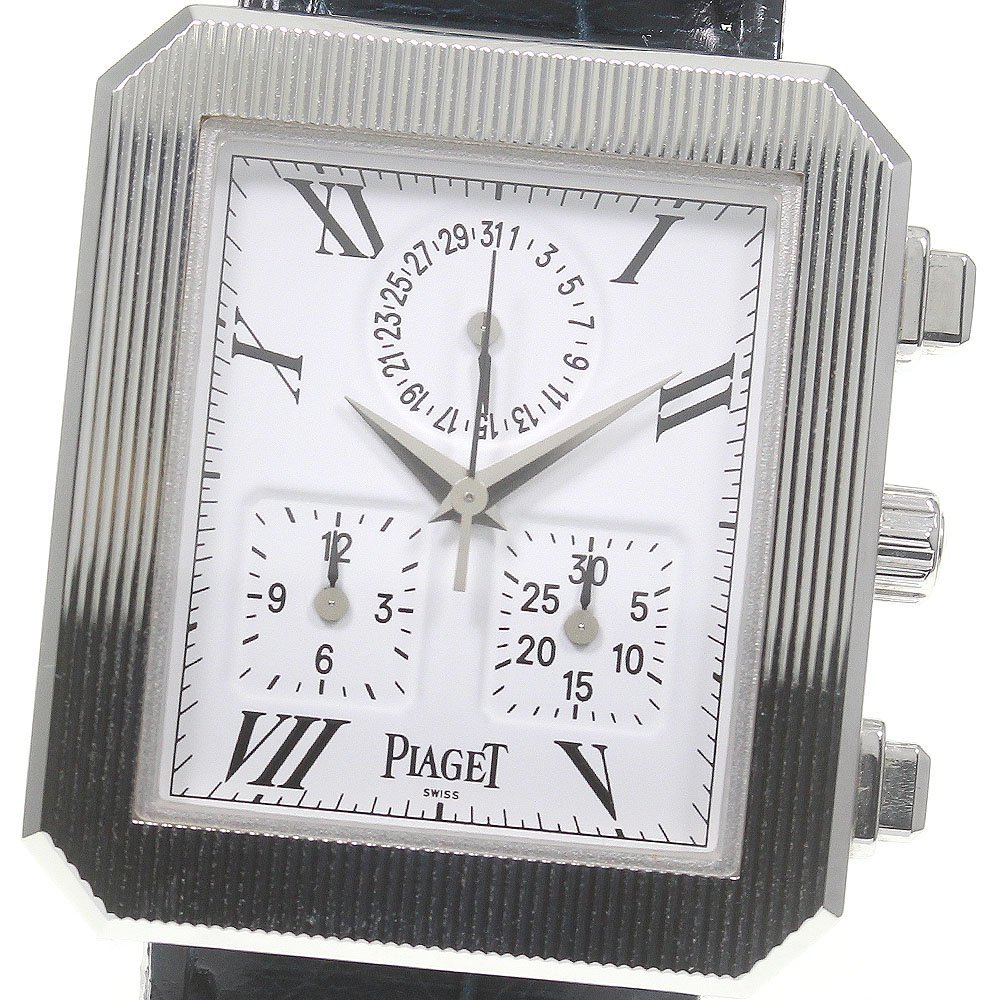 ★保証書付き【PIAGET】ピアジェ プロトコル K18WG クロノグラフ G0A22088 クォーツ レディース_719953【ev20】