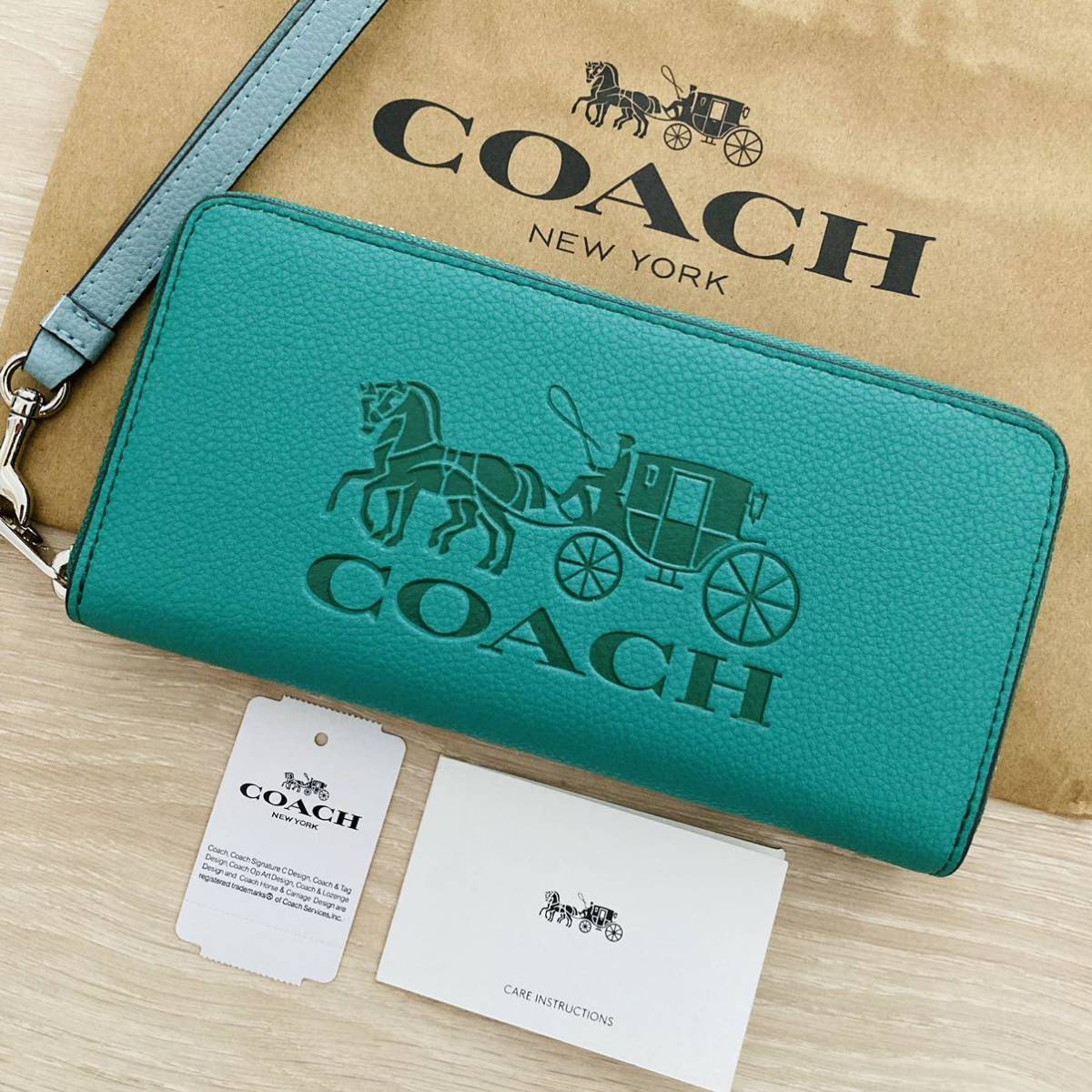 COACH コーチ 長財布 3548 リストレット ホースアンドキャリッジ