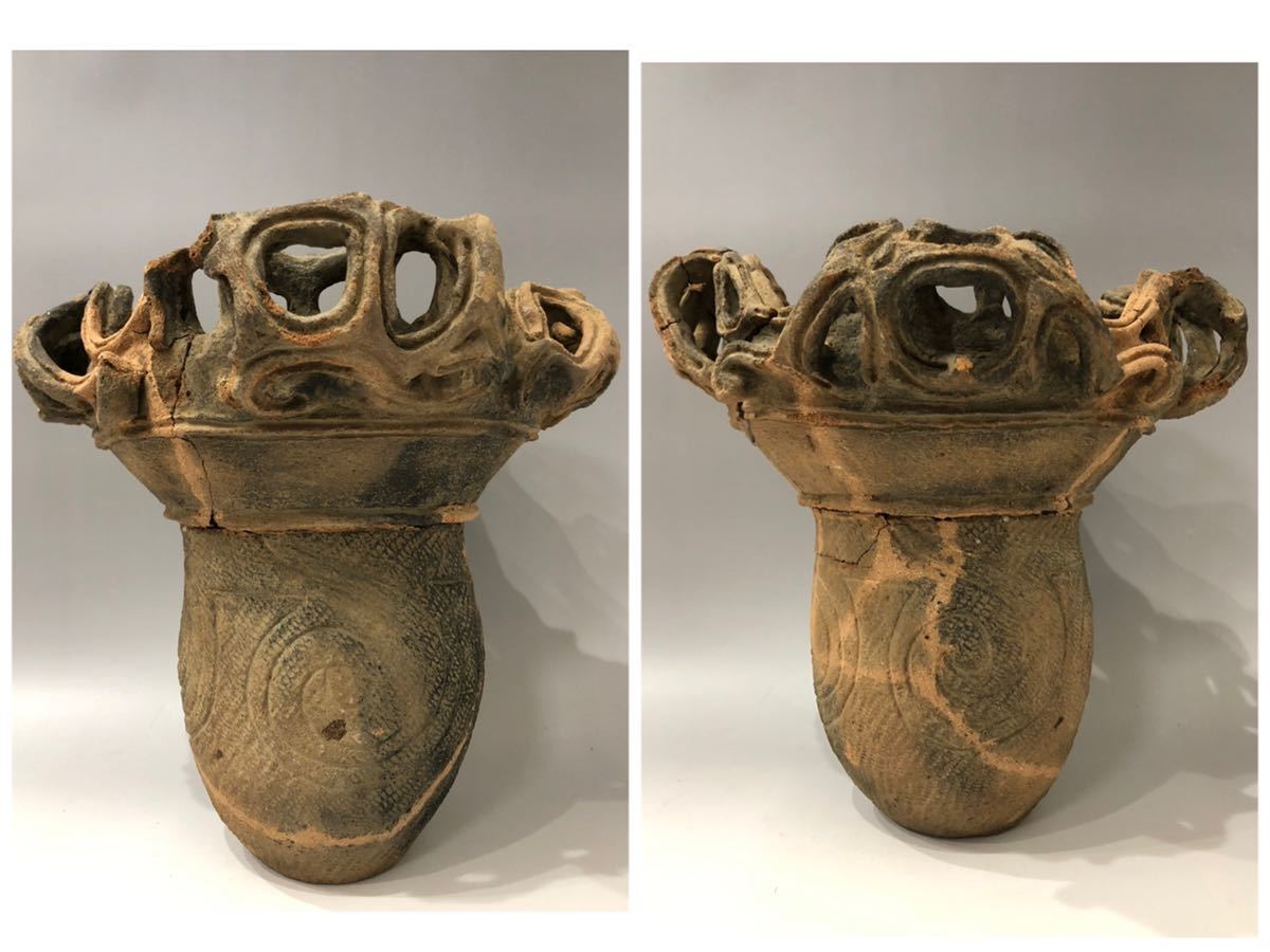 新潟県出土 個人蒐集蔵 縄文中期 縄文土器・火焔型土器 壺 ヤフオク!
