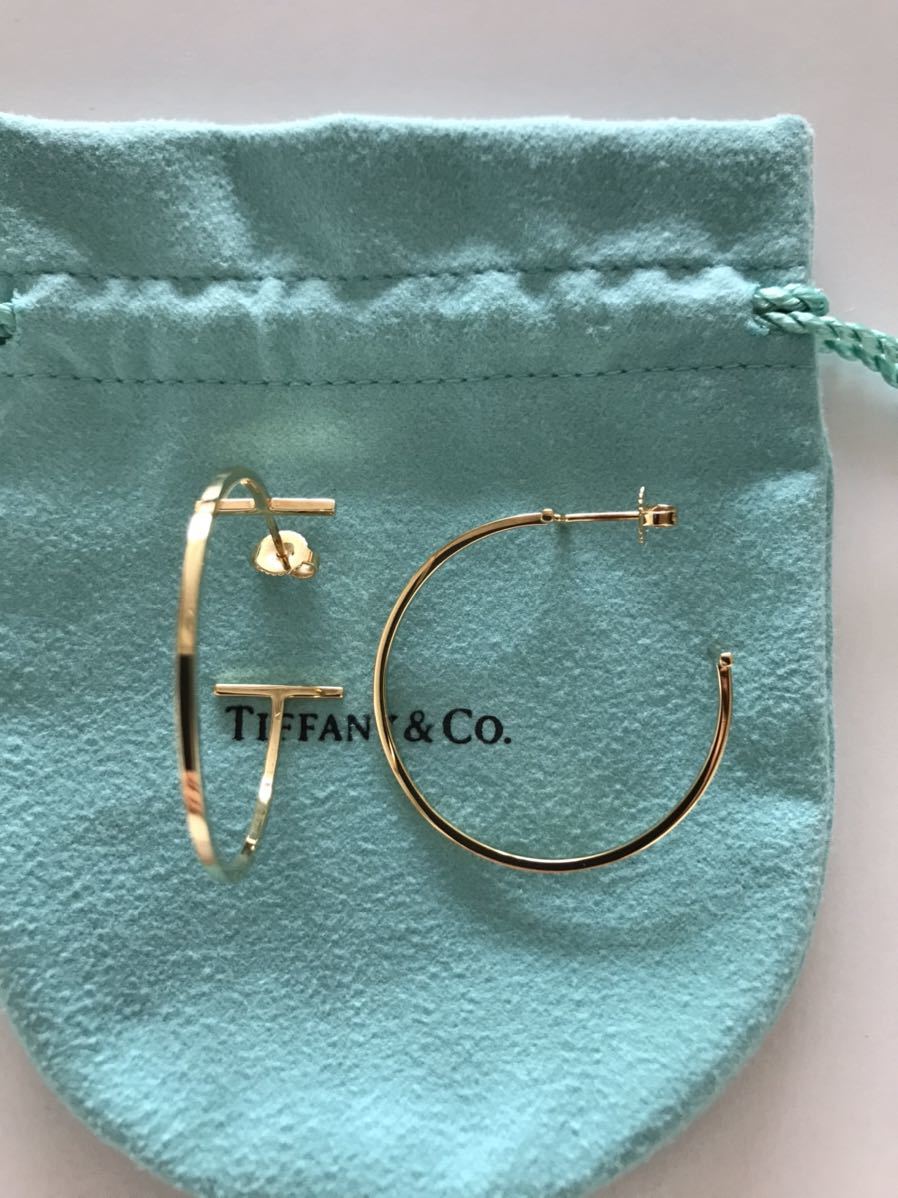 一流の品質 Tiffany ティファニー T ワイヤー フープ ピアス ラージ