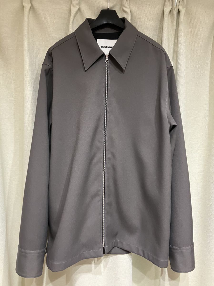 JIL SANDER 22ss ZIP OVERSHIRT JACKET サイズ 48 JSMU601032 MU440300