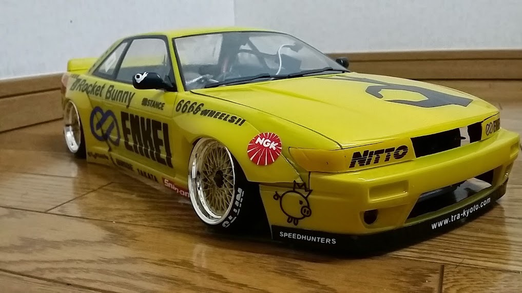 市販 Rocket Bunny風 カッティングシート ステッカー ラジコン用 カッティング ステッカー ラジドリ GR86 6666 ボディ用