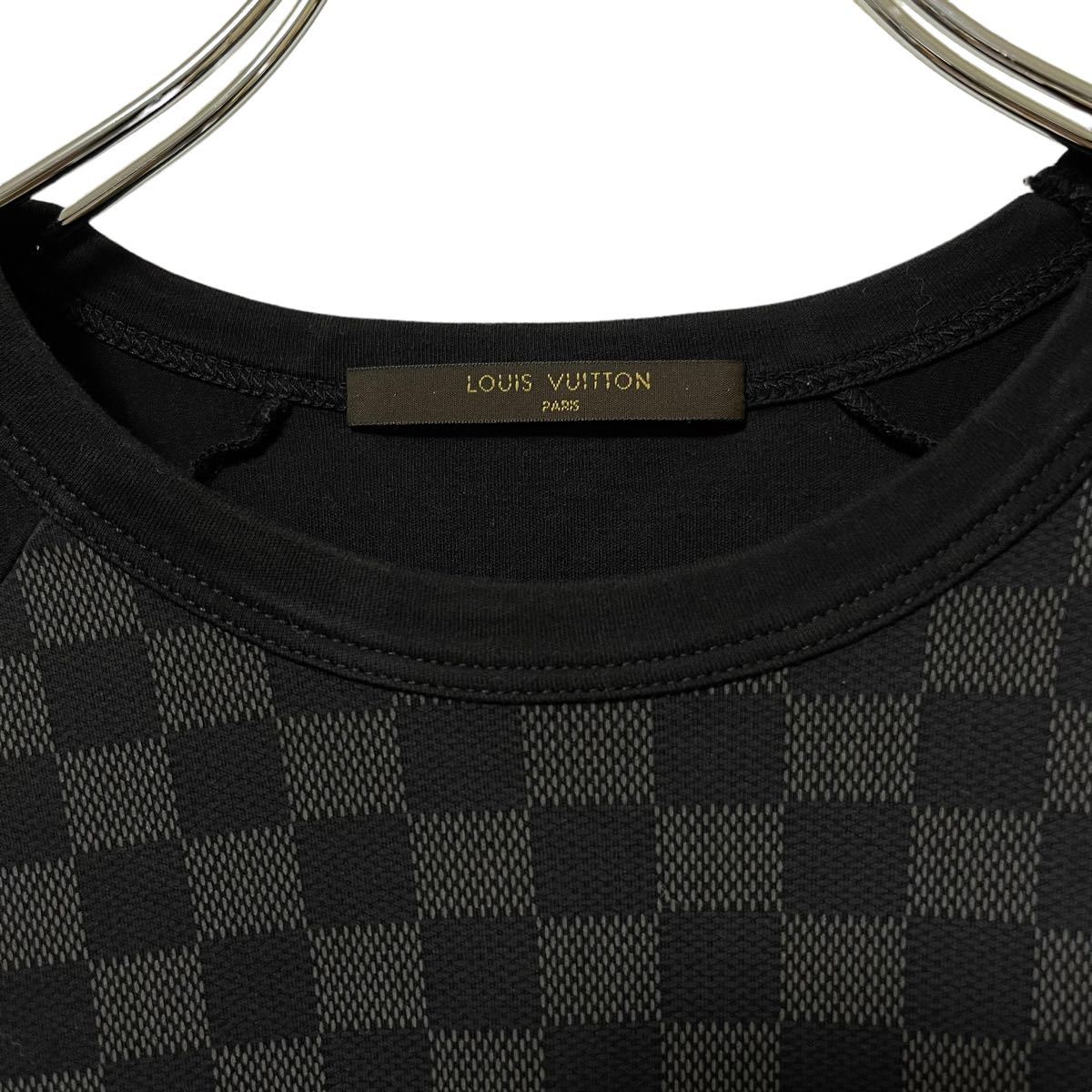 未使用級】LOUIS VUITTON ルイヴィトン メンズ Tシャツ ダミエ柄 半袖T