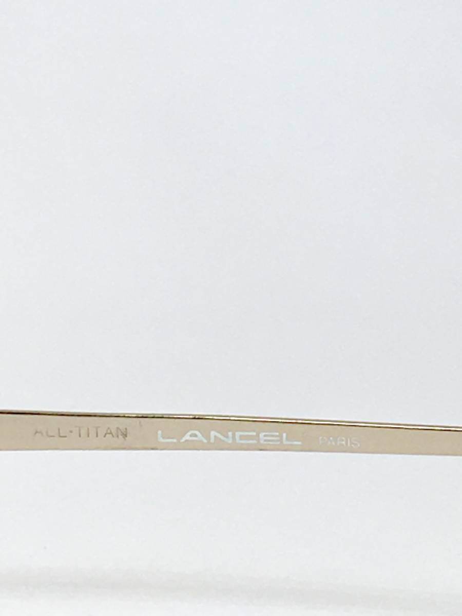 昭和~平成メガネフレーム【LANCEL3107】56㎜ タレ目・オート型 レンズ