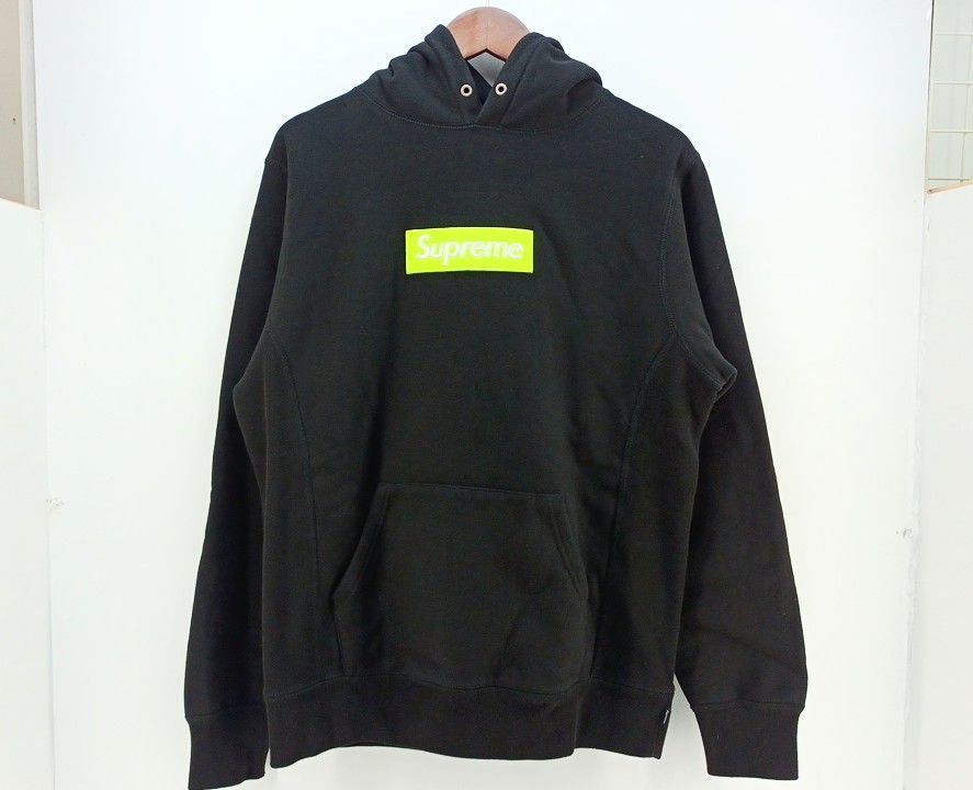 Supreme 17AW Box Logo Hooded Sweatshirt ブラック SIZE S シュプリーム ボックスロゴ フーディ パーカー ◆3109/宮竹店