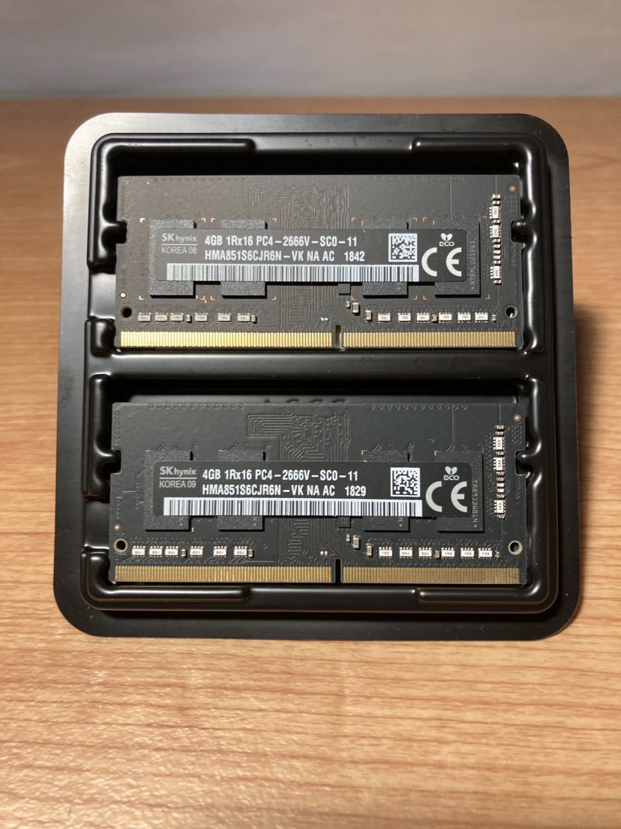 Mac Mini 2018 Mac original メモリ 4GB 1Rx16 PC4-2666V-SC0-11の画像1