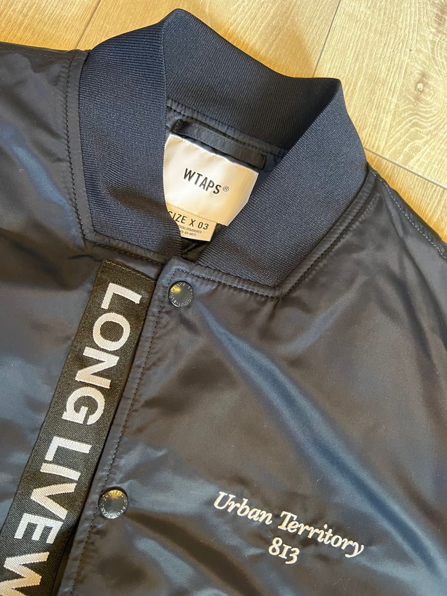 wtaps 22aw TEAM JACKET NYLON★L★ ダブルタップス★ナイロンジャケット★新品未使用★MA-1★22fw