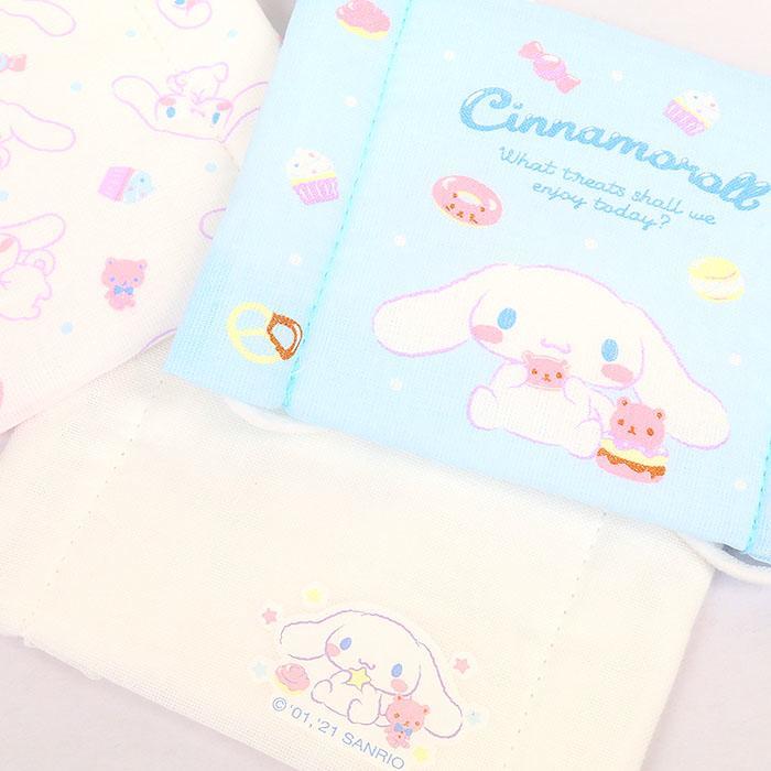 シナモロール キッズガーゼマスク3枚セット 抗菌 防臭フィルター内蔵 子供用 サンリオ sanrio キャラクター_画像3