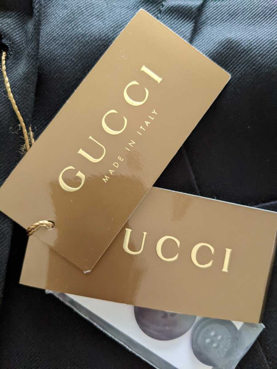 新品タグ付き GUCCI イタリア製 テーラードジャケット 確実正規 グッチ 38