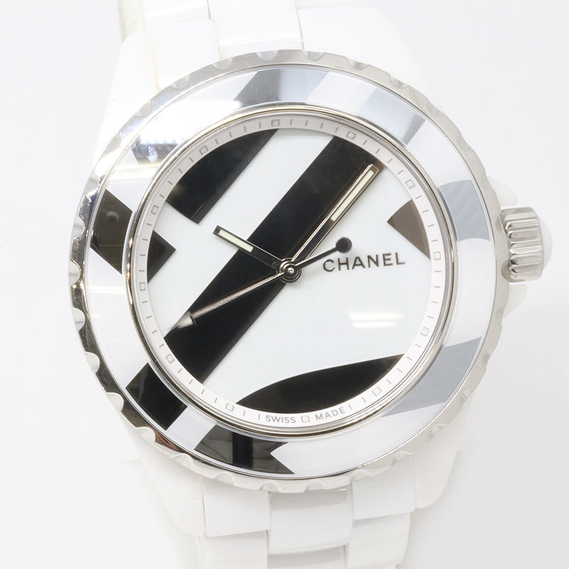 CHANEL Chanel J12 worldwide limitation 1200ps.@ Untitled H5582 men's automatic ( pawnshop wistaria thousand shop )