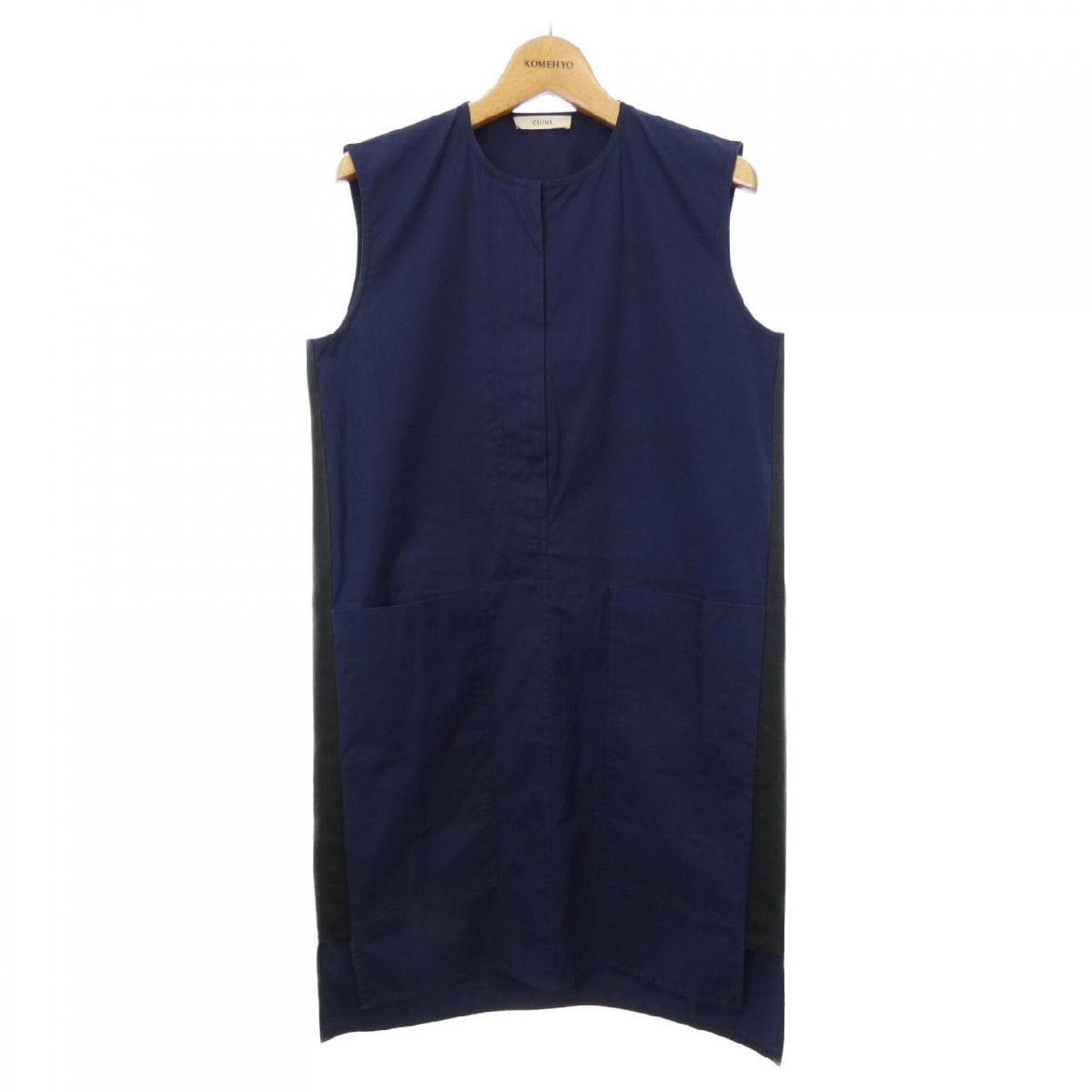 大勧め レア CELINE セリーヌ Sleeveless Linen Wrap Top mundoglass.com