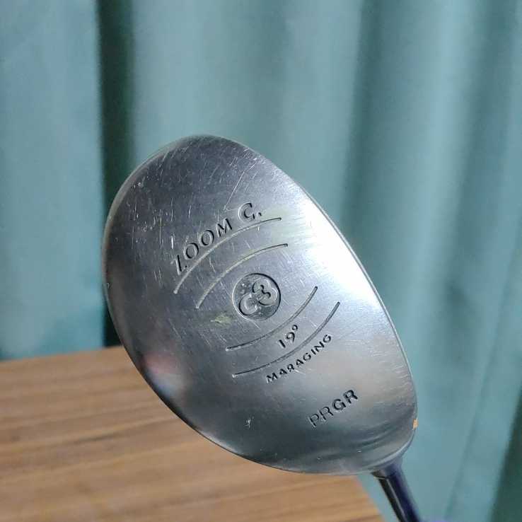桃393 PRGR プロギア ZOOM C C3 U ユーティリティ 19°/純正 シャフト M