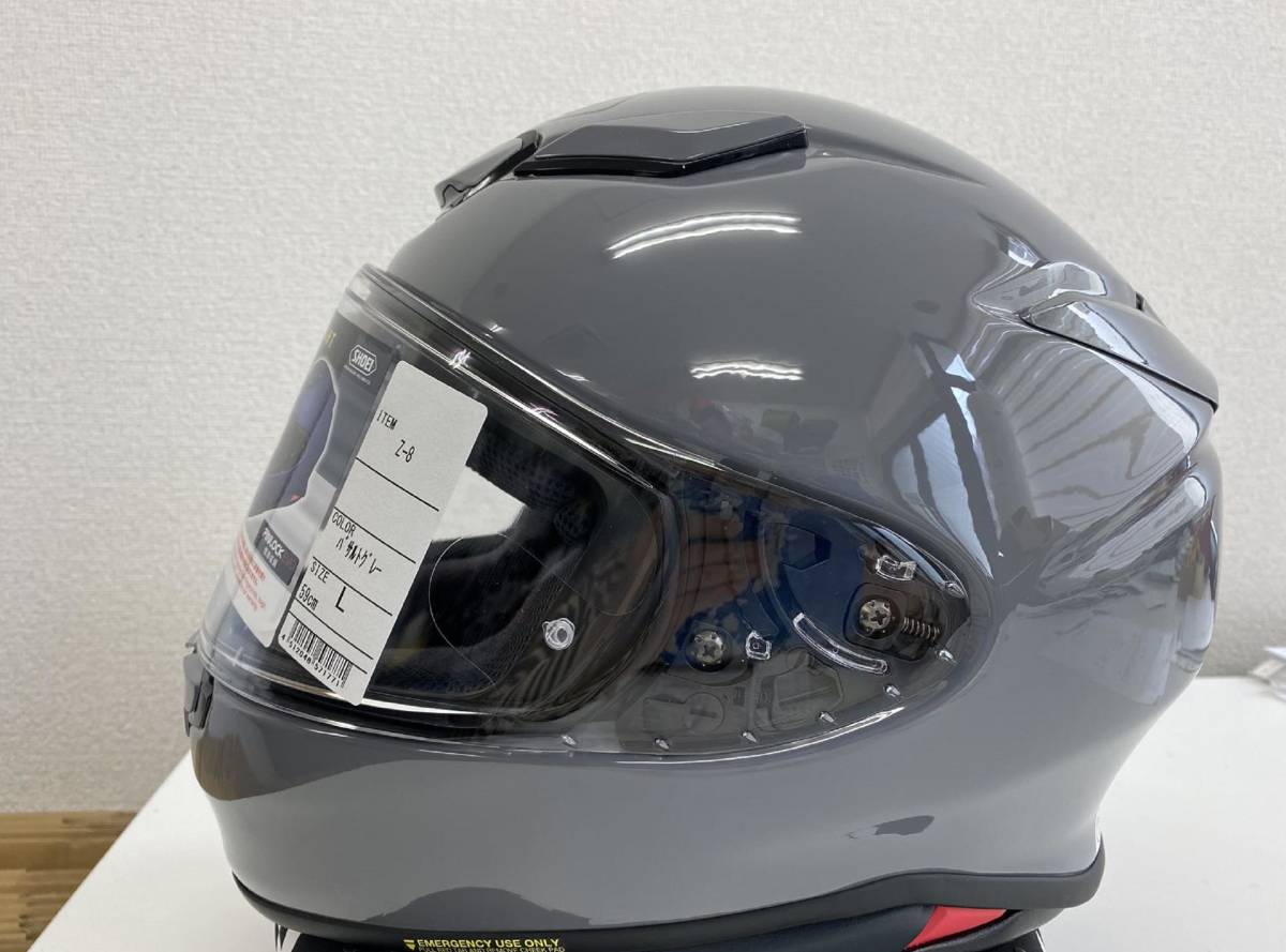 新品未使用shoei Z-8 ゼット-エイト バサルトグレー サイズL 新品未使用shoei Z-8 ゼット-エイト バサルトグレー サイズL