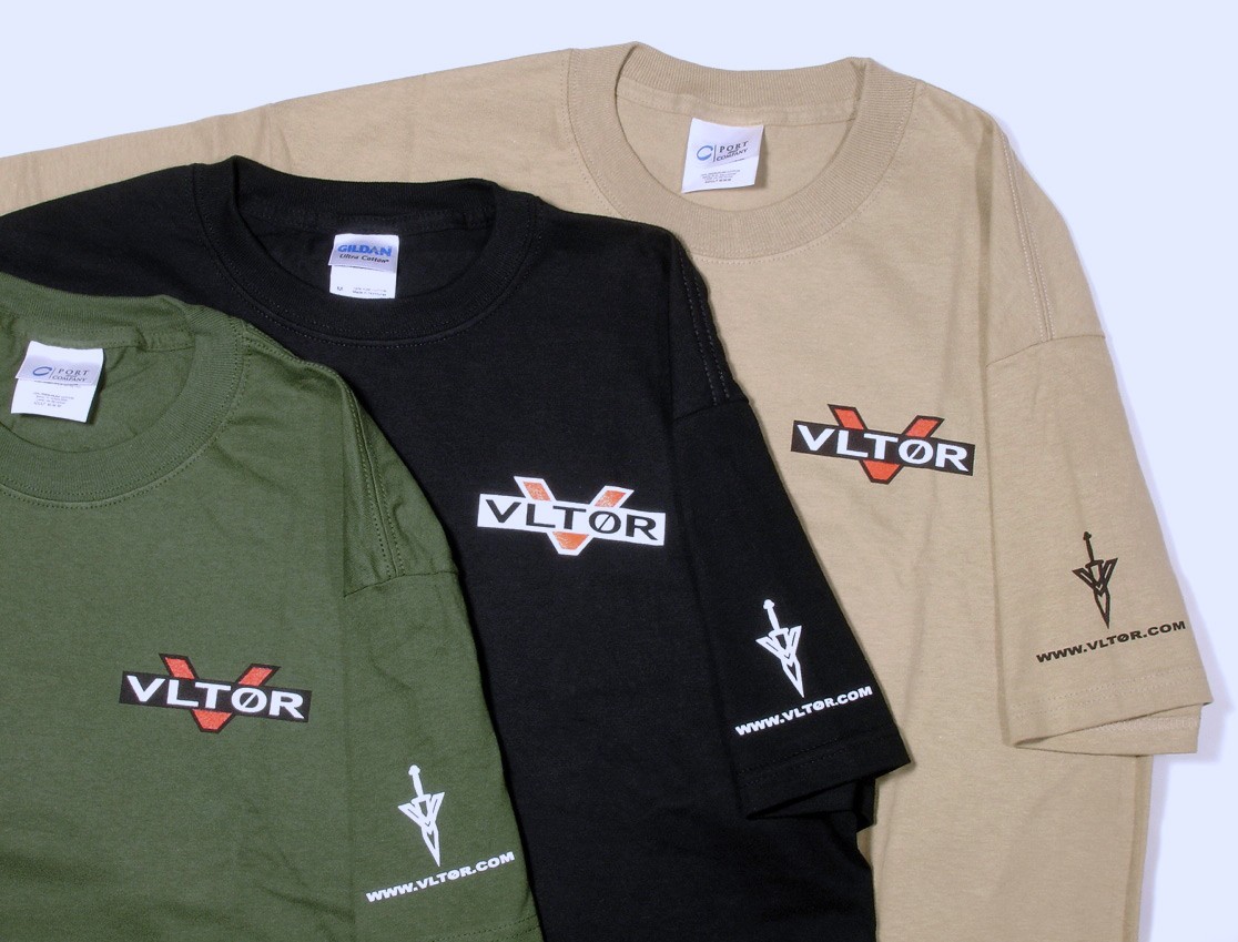  Vltor U.S.A. Apparel Tシャツ Lサイズ FDE デザートタン カラー 送料無料 VLTOR WEAPON SYSTEMS Knife Dagger Logo ロゴ_画像9