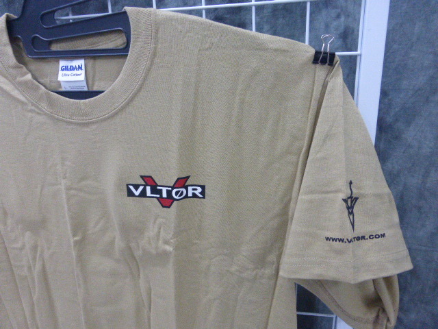  Vltor U.S.A. Apparel Tシャツ Lサイズ FDE デザートタン カラー 送料無料 VLTOR WEAPON SYSTEMS Knife Dagger Logo ロゴ_画像4