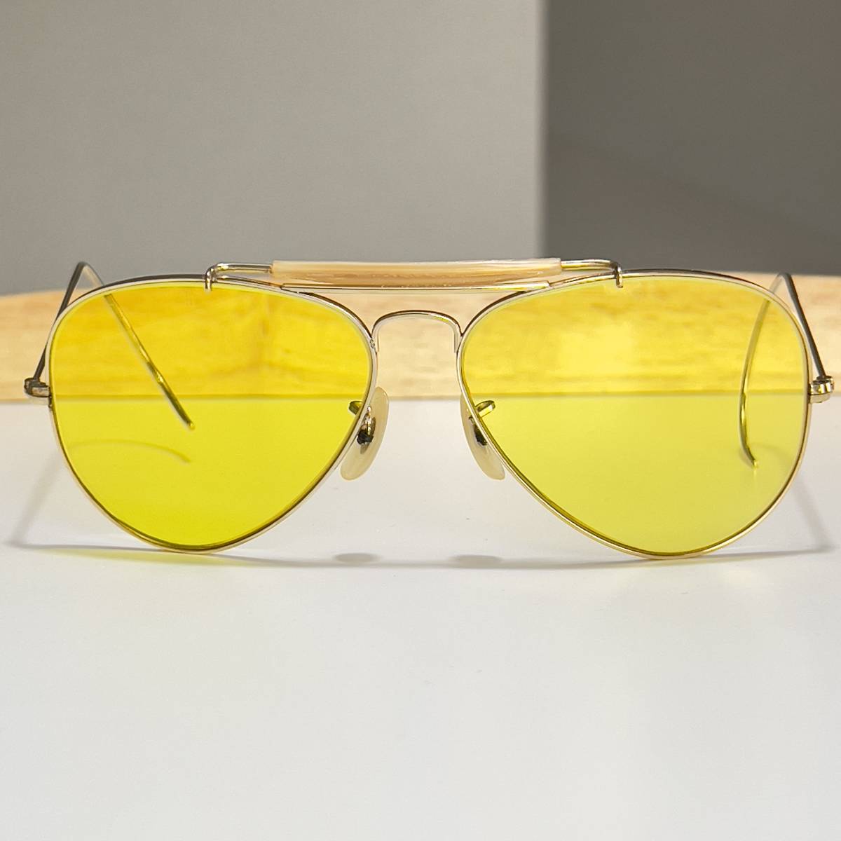 激レア◆Vintage B&L Ray-Ban 上部砂打 カリクローム アウトドアーズマン ヴィンテージ ボシュロム社製 レイバン サングラス EYEWEAR
