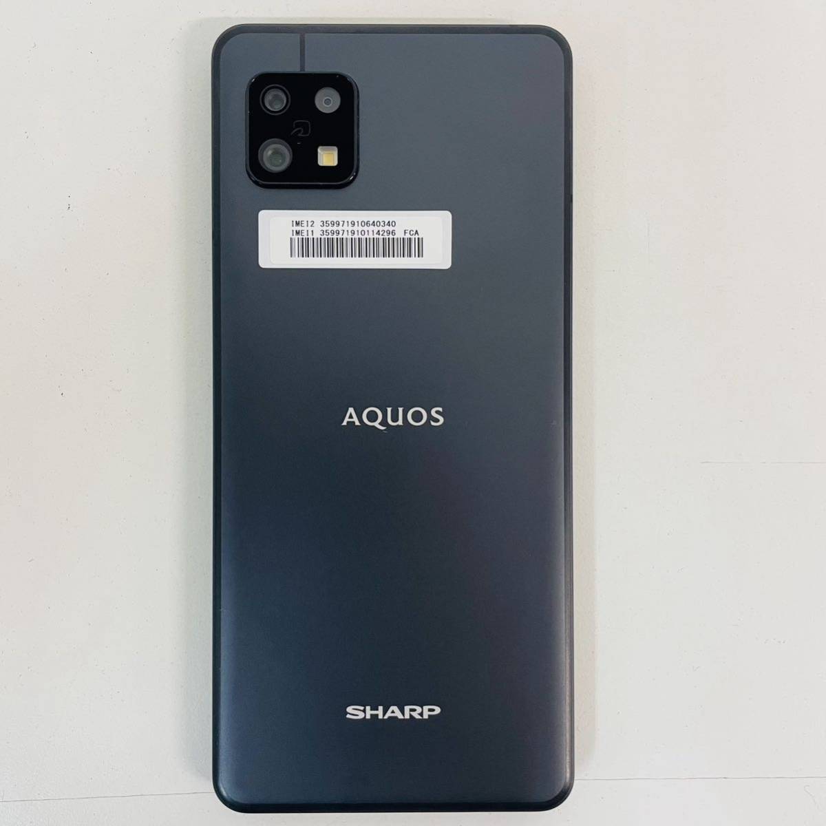 レビュー投稿で選べる特典 AQUOS sense6s SH-RM19s ブラック 新品未