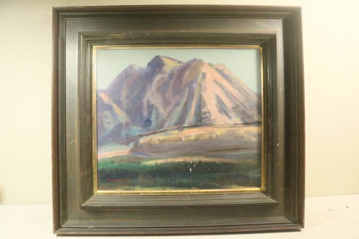 ヤフオク! - □絵画□梅原龍三郎□油彩画□風景画□模写□中川一政鑑定