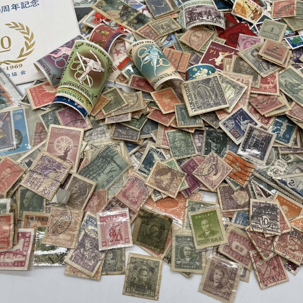外国切手 日本切手 まとめ売り 消印あり なし いろいろ 中国 イギリス 